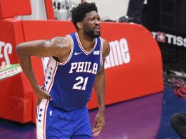 Philadelphia 76ers' Joel Embiid has meniscus tear in right knee, out for Game 5