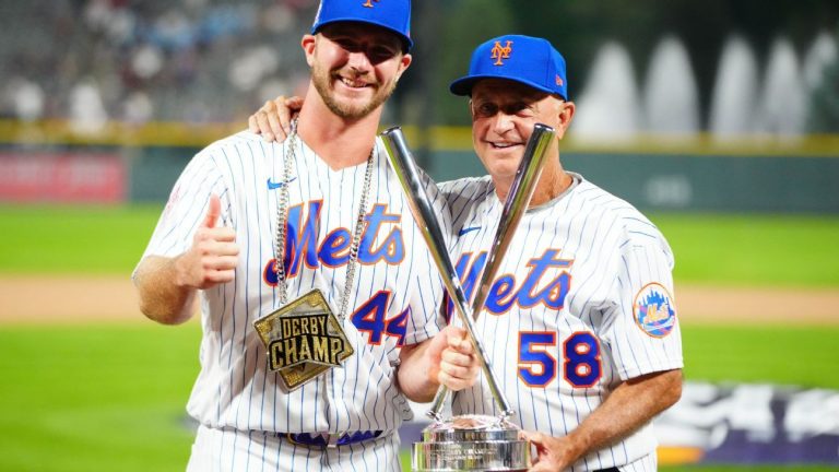 New York Mets' Pete Alonso is again the Home Run Derby Champion