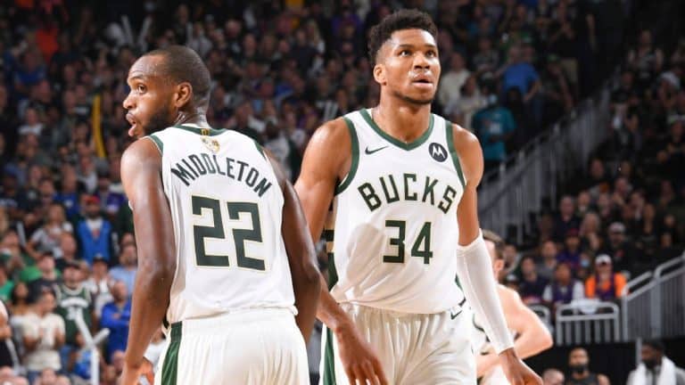 Giannis Antetokounmpo and Khris Middleton lead the Milwaukee Bucks to a crucial Game 4 victory over the Phoenix Suns. They also have clutch performances down the stretch