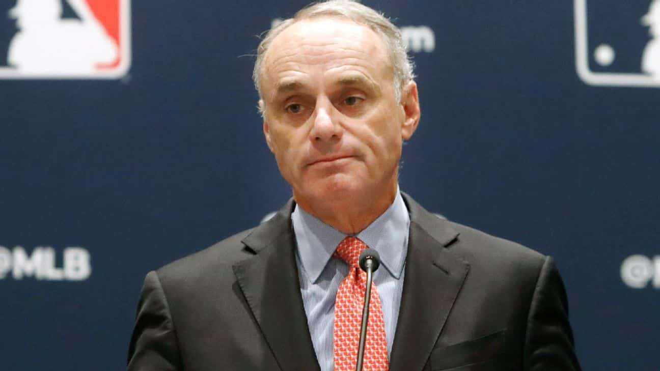 Commissioner Rob Manfred says lockout may transfer MLB collective bargaining settlement talks ahead