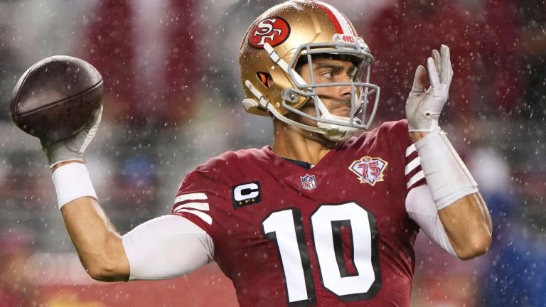 Jimmy Garoppolo speaks out about the painful thumb injury he sustained while practicing amid uncertainty in the San Francisco 49ers' QB situation