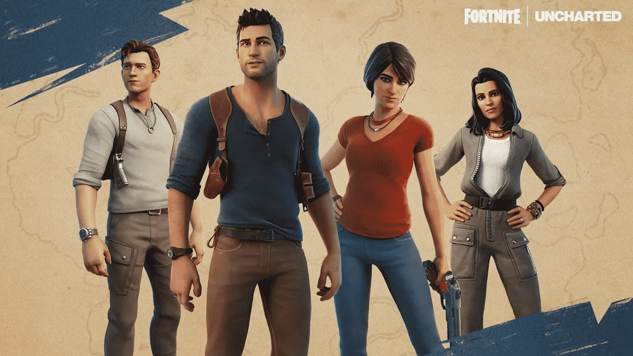 Uncharted Movies and Video Games Versions of Nathan Drake & Chloe Frazer Coming to Fortnite