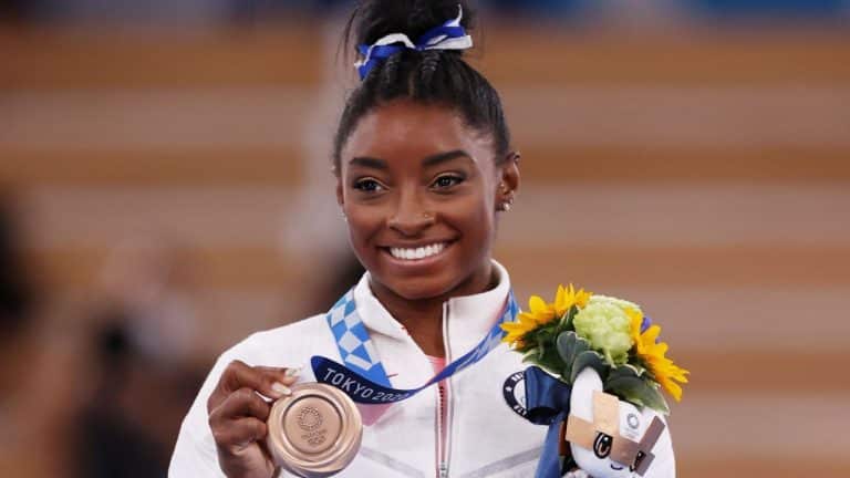 Simone Biles, four-time Olympic gold medal gymnast, announces her engagement