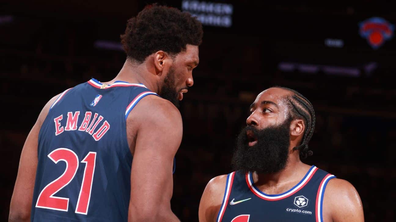 James Harden, Philadelphia 76ers, doesn't feel pressure to enter playoffs. He's'ready for hoop'