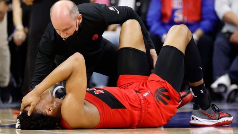 Scottie Barnes of Toronto Raptors is in Philadelphia 76ers Game 2, but she says her ankle feels better
