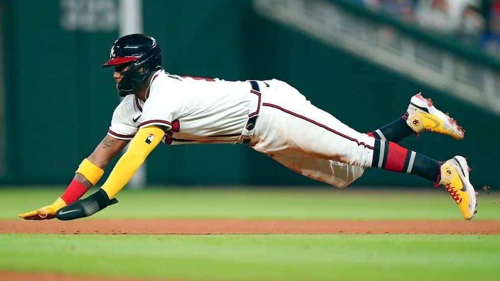 Atlanta Braves' star Ronald Acuna Jr. is back with single, two stolen bases.