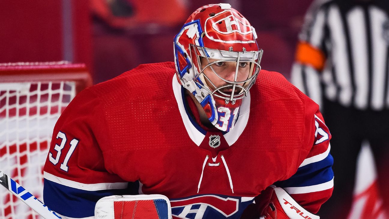 Montreal Canadiens' Carey Price takes home the Bill Masterton Memorial trophy