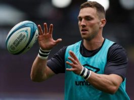 George North: Ospreys celebrate the victory of Scarlets over Wales