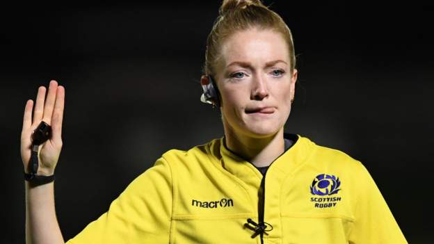 Hollie Davidson is the first female to referee the Six Nations Men's Team when Portugal hosts Italy
