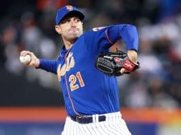 Max Scherzer of the New York Mets pulls through with an apparent injury