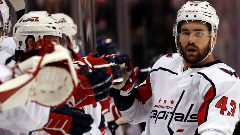 Washington Capitals' Tom Wilson makes game-time call for Game 2 after sustaining a lower-body injury.