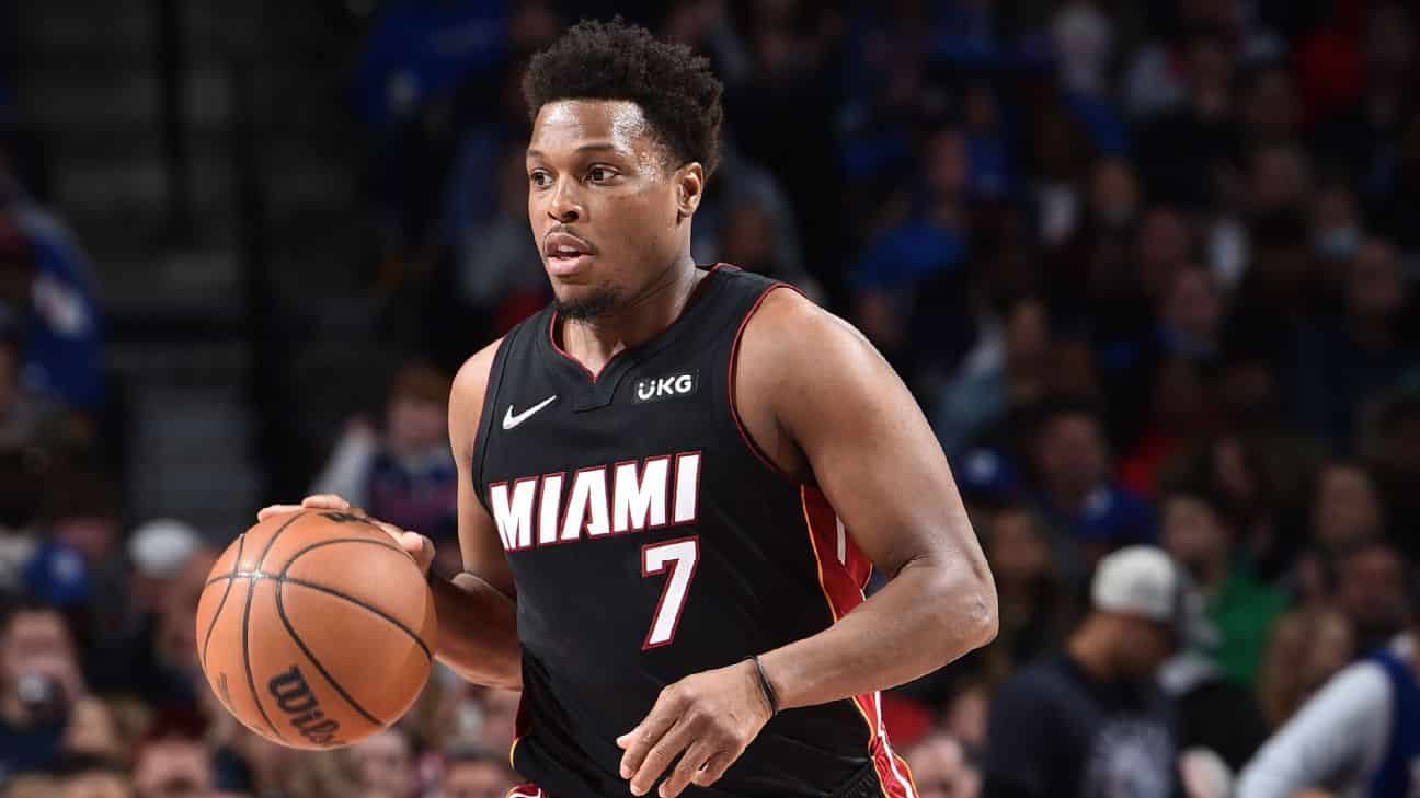 Miami Heat's Kyle Lowry injures his left hamstring. Status unknown for Game 5 against Philadelphia 76ers