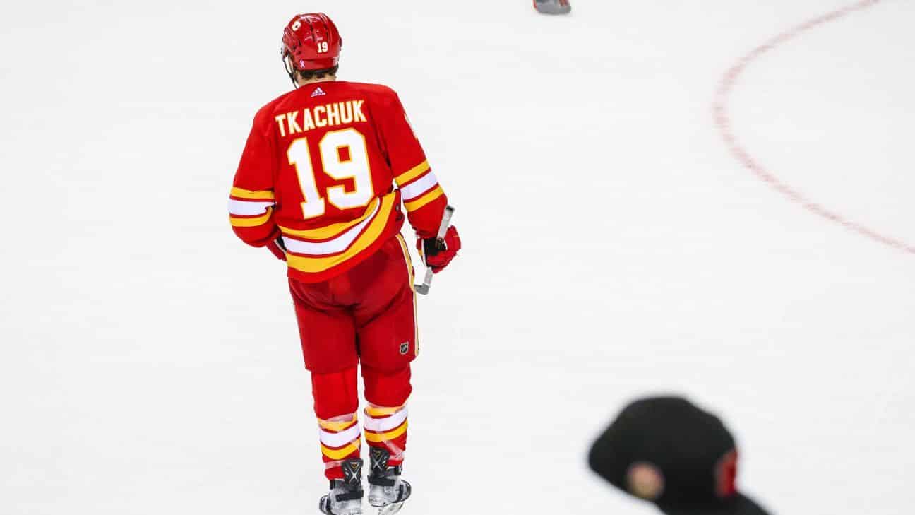 Stanley Cup playoffs – Calgary Flames' star Matthew Tkachuck gives a shout out to young Edmonton Oilers fans who are battling brain tumors