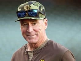 Bob Melvin, San Diego Padres manager returns to the dugout following prostate surgery