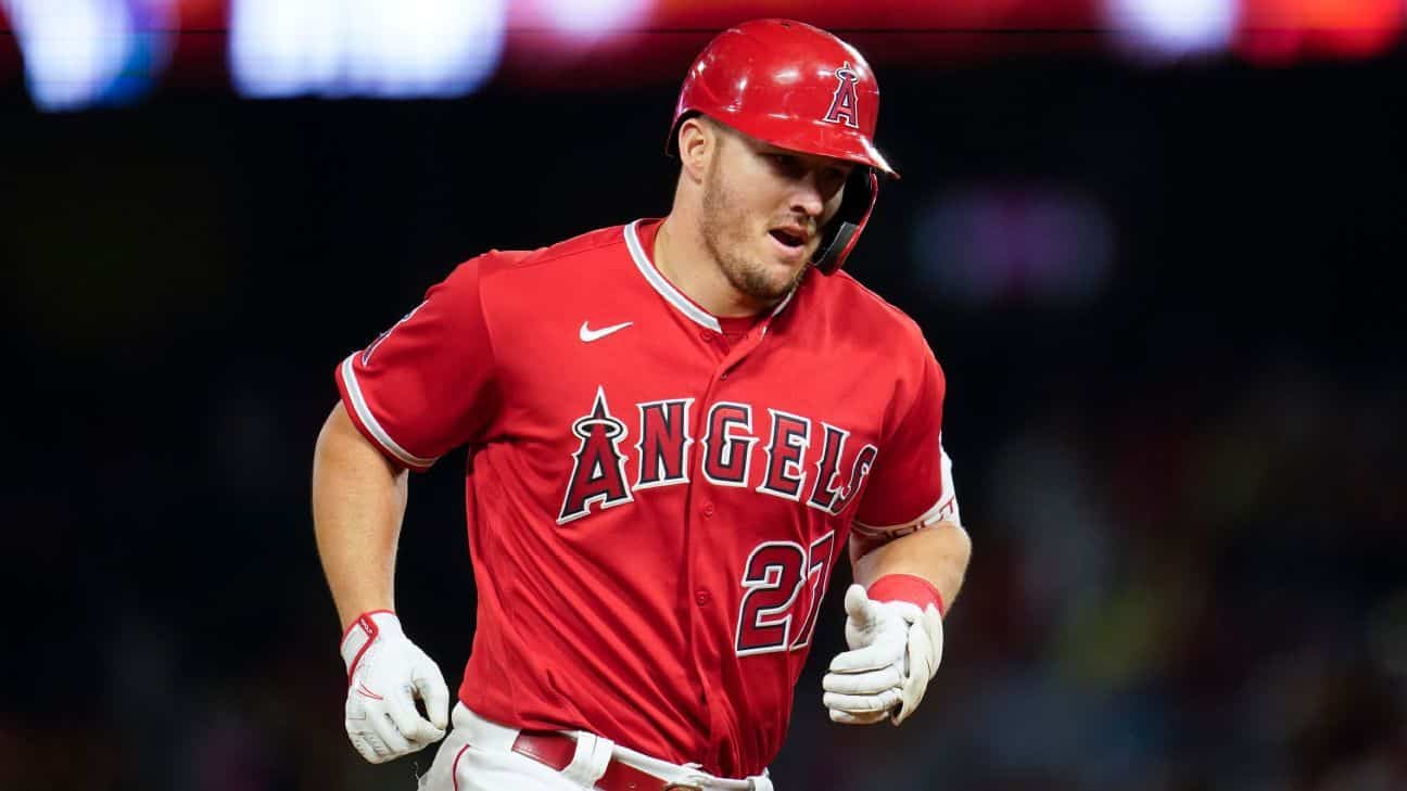 Los Angeles Angels' star Mike Trout is mum about a fantasy football dispute and remains undecided about being the league commissioner again