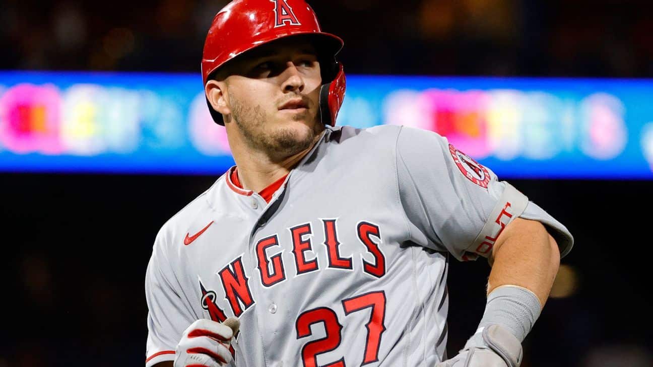 Mike Trout, who is'searching for too much right now', remains in the worst hitless streak in his career as Los Angeles Angels drop tenth straight game