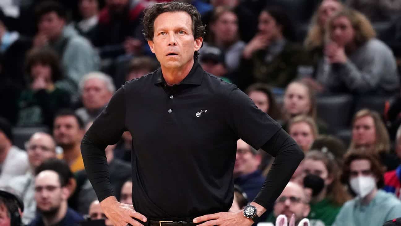 Quin Snyder, Utah Jazz coach, resigns following eight seasons