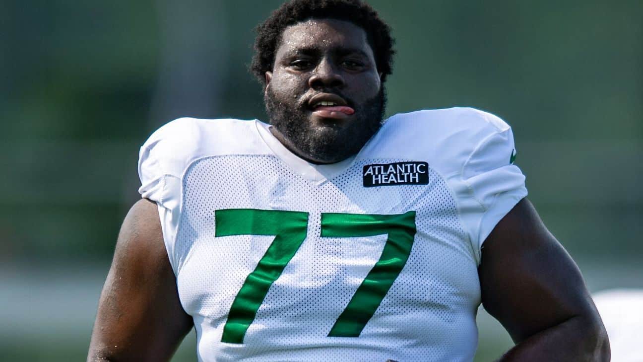 New York Jets offensive attack Mekhi Becton, wary critics, set "to make them eat there words"