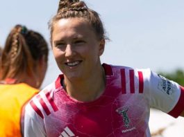 Emily Scott: Harlequins England backs new contract