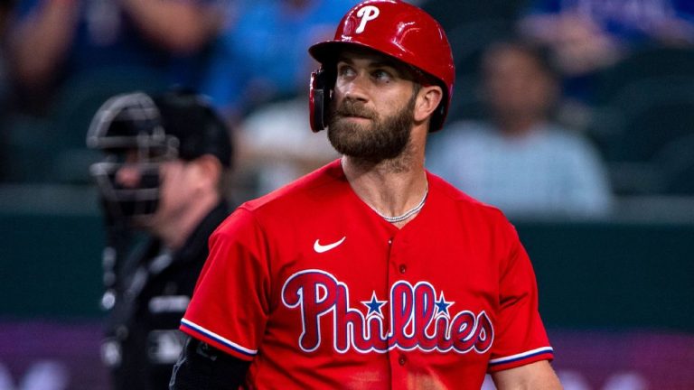 Bryce Harper, Philadelphia Phillies' star, had three pins in his fractured left thumb. But he'll be back in the lineup this season.