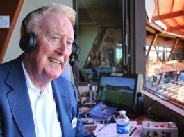 Vin Scully dies at 94, an iconic Los Angeles Dodgers broadcaster.