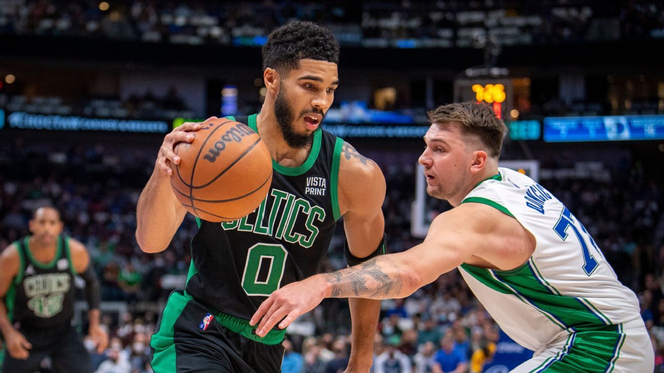 Jayson Tatum and Jaylen Brown are praised by Luka Doncic as the NBA's best couple