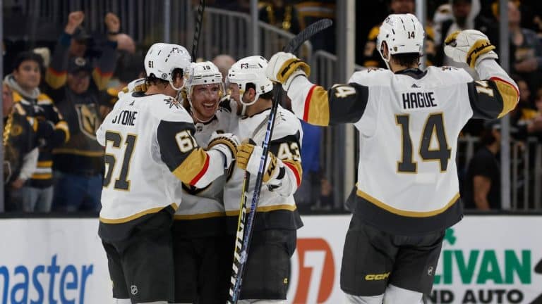 Golden Knights' shootout win ends Bruins' residence win streak at 14