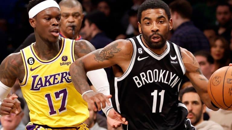 Kyrie Irving lauds former teammate LeBron James after Nets' win