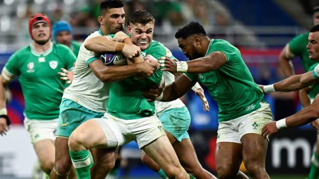 South Africa 8-13 Eire: Irish earn assertion World Cup win over holders in Paris