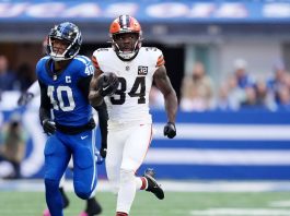 Browns' Ford races 69 yards for TD vs. Colts
